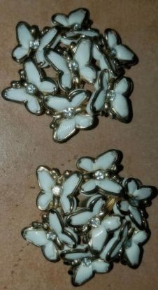 Picture of Vintage Butterfly Clip On Earrings Lightweight Fashion