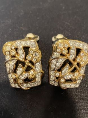 Picture of Swarovski Gorgeous Floral Earrings Sparkling Crystal